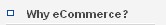 Why eCommerce?